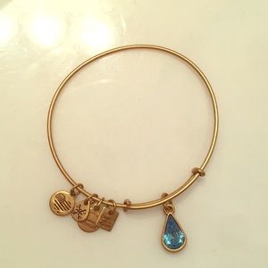 Alex and Ani living water gold bracelet